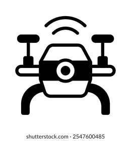 Get this editable icon of drone camera in unique style