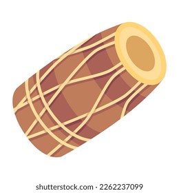 Get this flat design of traditional drum 