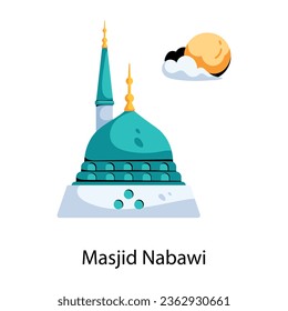 Obtén este ícono plano de masjid nabawi