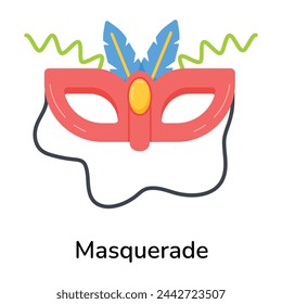 Obtener este icono plano de la mascarada 