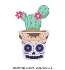 Get this flat icon of mexican cactus 