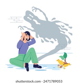 Obtén esta ilustración plana que representa la farmofobia 