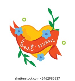 Consigue esta pegatina plana del mejor Anuncio de mamá 