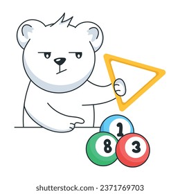 Get this flat sticker of billiard rack 