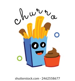 Get this flat sticker of churro sauce 