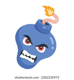 Obtén esta pegatina plana de una bomba furiosa  