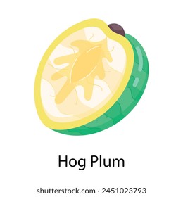 Get this flat sticker of hog plum
