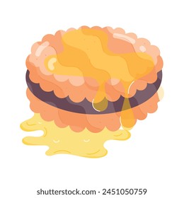 Get this flat sticker of honey biscuit