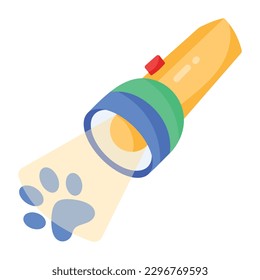 Get this flat sticker of hunting torch