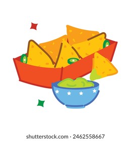 Get this flat sticker of nacho sauce