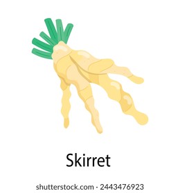Get this flat sticker of skirret