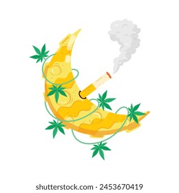 Hol diesen flachen Aufkleber von Stoner Moon