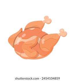 Get this flat sticker of uncooked chicken