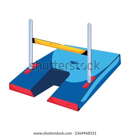 Get this flat style icon of a pole pit 