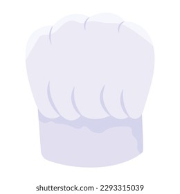 Get this flat vector of white hat 