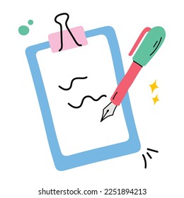 Get this hand drawn sticker of exam 