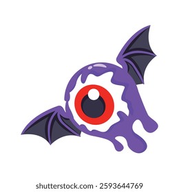 Get this handy 3d style icon of spooky dead eye with wings