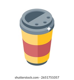 Get this handy 3d style icon of takeaway coffee cup