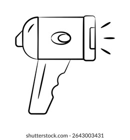 Get this handy drawing style icon of barcode scanner