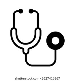 Get this handy glyph style icon of doctor stethoscope