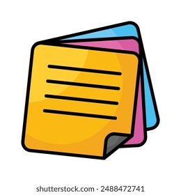 Get this high resolution icon of notes, ready to use and download