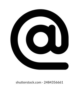 Get this icon of at sign, user interface vector