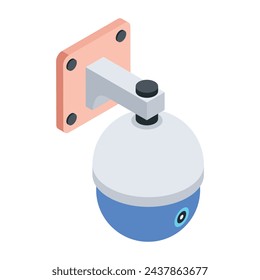 Dieses isometrische Symbol der CCTV-Kamera