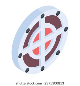 Get this isometric icon of game shield 