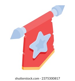 Get this isometric icon of game shield 
