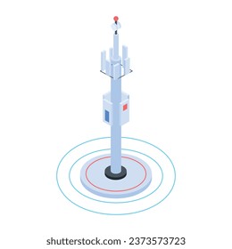 Get this isometric icon of internet pole 