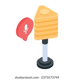 Get this isometric icon of internet pole 