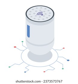 Get this isometric icon of internet pole 
