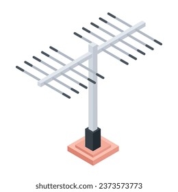 Get this isometric icon of internet pole 