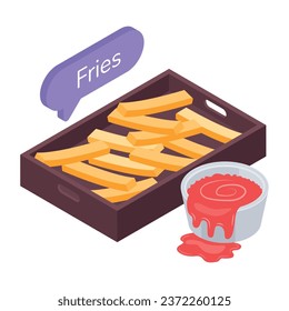 Get this isometric icon of restaurant 