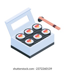 Get this isometric icon of restaurant 