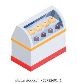 Get this isometric icon of restaurant 