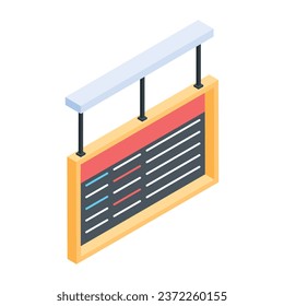 Get this isometric icon of restaurant 