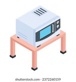 Get this isometric icon of restaurant 