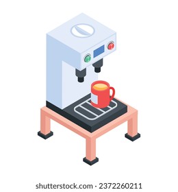 Get this isometric icon of restaurant 