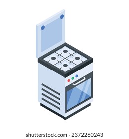 Get this isometric icon of restaurant 