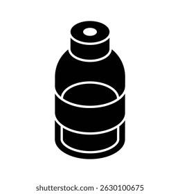 Get this isometric icon of sealed drug bottle