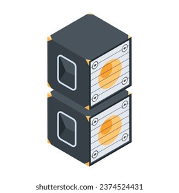 Obtener este icono isométrico de los altavoces de estudio 