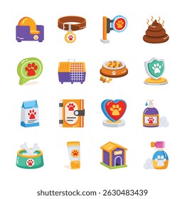Get this latest bundle of 3d icon showing pet and veterinary concepts