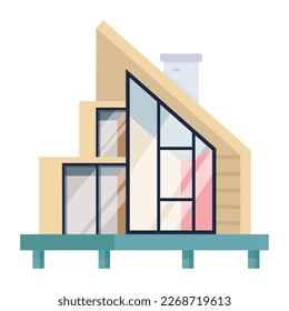 Holen Sie sich dieses neueste Flachdesign von zu Hause 