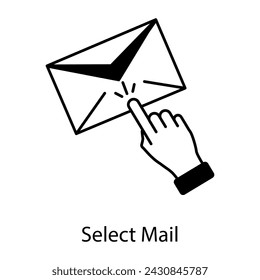 Obtener este icono de línea de correo seleccionado