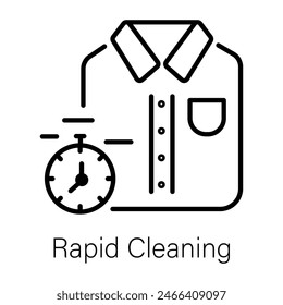 Obtener este icono de estilo de línea de limpieza rápida 