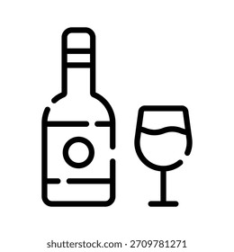 Obtener este icono lineal de la fiesta de copa de vino