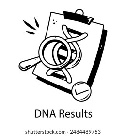 Obtener este icono de esquema de los resultados de adn 
