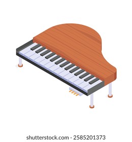 Get this perfectly designed icon of piano in modern style