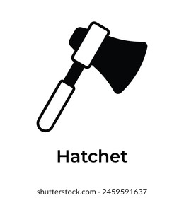 Get this pixel perfect icon of hatchet, ready to use vector